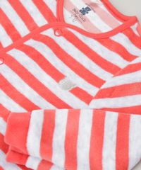 Macacao-Infantil-Listrado-em-Plush-de-Algodao---Sustentavel-Cinza-Mescla-Claro-8861379-Cinza_Mescla_Claro_3