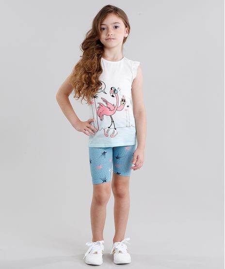 Conjunto-Infantil-de-Regata-Flamingo-com-Babado-Off-White---Bermuda-Estampada-em-Algodao---Sustentavel-Azul-9048461-Azul_1