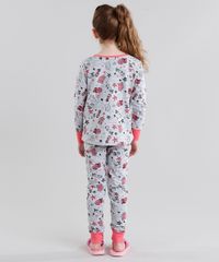 Pijama-Infantil-Estampado-de-Raposas-Manga-Longa-Gola-Redonda-Cinza-Mescla-9045401-Cinza_Mescla_2