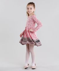 Vestido-Infantil-Estampado-Floral-Manga-Longa-Curto-Decote-Redondo-Rosa-9041156-Rosa_3