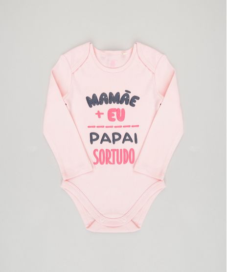 Body-Infantil--Mamae-e-eu-papai-sortudo--Manga-Longa-Decote-Redondo-em-Algodao---Sustentavel-Rosa-8824374-Rosa_1