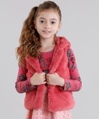 Colete-Infantil-de-Pelo-com-Capuz-Rosa-Escuro-8906015-Rosa_Escuro_1