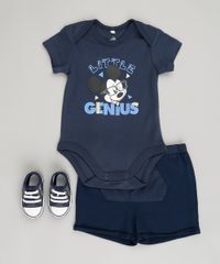 Body-Infantil-Mickey-Mouse-Manga-Curta-Gola-Redonda-em-Algodao---Sustentavel-Azul-Marinho-8920322-Azul_Marinho_3
