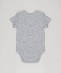 Body-Infantil--Esse-Nenem-Aqui-Adora-o-Colinho-da-Vovo--Manga-Curta-Decote-Redondo-em-Algodao---Sustentavel-Cinza-Mescla-8809798-Cinza_Mescla_2
