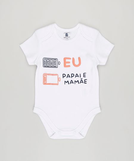 Body-Infantil--Eu-Papai-e-Mamae--Manga-Curta-Decote-Redondo-em-Algodao---Sustentavel-Branco-8809804-Branco_1