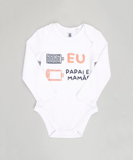 Body-Infantil--Eu-Papai-e-Mamae--Manga-Longa-Decote-Redondo-em-Algodao---Sustentavel-Branco-8824158-Branco_1