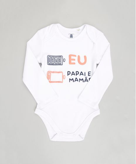 Body-Infantil--Eu-Papai-e-Mamae--Manga-Longa-Decote-Redondo-em-Algodao---Sustentavel-Branco-8824158-Branco_1