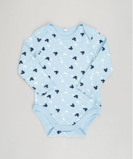 Body-Infantil-Mickey-Mouse-Estampado-Manga-Longa-Gola-Redonda-em-Algodao---Sustentavel-Azul-Claro-8920324-Azul_Claro_1