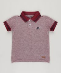 Polo-Infantil-em-Piquet-Manga-Curta-em-Algodao---Sustentavel-Vinho-8653390-Vinho_1