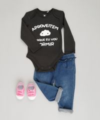 Body-Infantil--Aproveitem-Porque-Eu-Vou-Dormir--Manga-Longa-Decote-Redondo-em-Algodao---Sustentavel-Preto-8824394-Preto_3