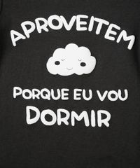 Body-Infantil--Aproveitem-Porque-Eu-Vou-Dormir--Manga-Longa-Decote-Redondo-em-Algodao---Sustentavel-Preto-8824394-Preto_4