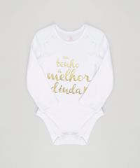 Body-Infantil--Eu-Tenho-a-Melhor-Dinda--Manga-Longa-Decote-Redondo-em-Algodao---Sustentavel-Branco-8824401-Branco_1