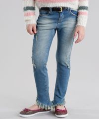 Calca-Jeans-Infantil-Destroyed-com-Cinto-Azul-Medio-9060564-Azul_Medio_1