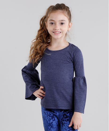 Blusa-Infantil--You-Are-my-Galaxy--Manga-Longa-Decote-Redondo-em-Algodao---Sustentavel-Azul-Marinho-9101522-Azul_Marinho_1