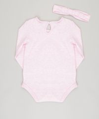 Body-Infantil-Lua-Manga-Longa-Decote-Redondo---Faixa-de-Cabelo-em-Algodao---Sustentavel-Rosa-8878556-Rosa_2