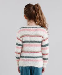 Sueter-Infantil-em-Trico-Listrado-com-Lurex-Manga-Longa-Decote-Redondo-Bege-8863303-Bege_2