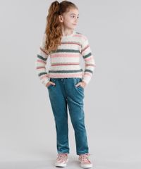Sueter-Infantil-em-Trico-Listrado-com-Lurex-Manga-Longa-Decote-Redondo-Bege-8863303-Bege_3