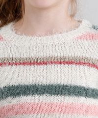 Sueter-Infantil-em-Trico-Listrado-com-Lurex-Manga-Longa-Decote-Redondo-Bege-8863303-Bege_4