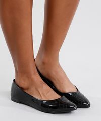 Sapatilha-Feminina-Bico-Fino-Moleca-em-Verniz-com-Matelasse-Preta-9151556-Preto_2