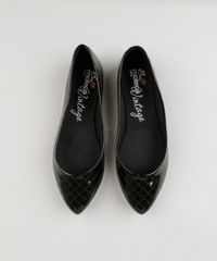 Sapatilha-Feminina-Bico-Fino-Moleca-em-Verniz-com-Matelasse-Preta-9151556-Preto_4