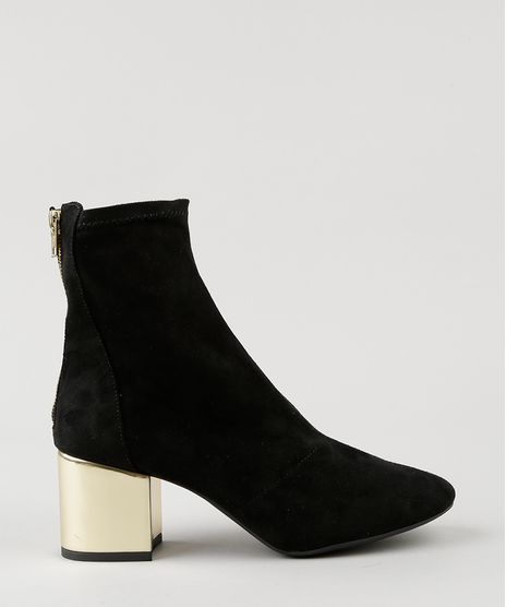Bota-Meia-Feminina-em-Suede-Salto-Medio-Metalizado-Preta-9076671-Preto_1