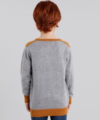 Sueter-Infantil-em-Trico-Manga-Longa-Gola-Careca-Cinza-8842334-Cinza_2