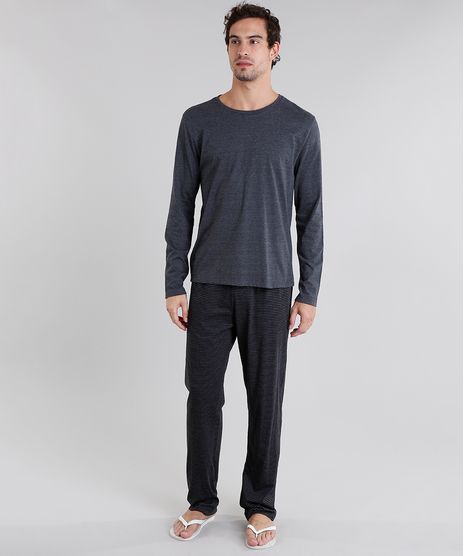 Pijama-Masculino-Cinza-Mescla-Escuro-9048909-Cinza_Mescla_Escuro_1