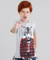 Camiseta-Infantil-Tigre-Manga-Curta-Gola-Careca-Cinza-Mescla-9040827-Cinza_Mescla_1