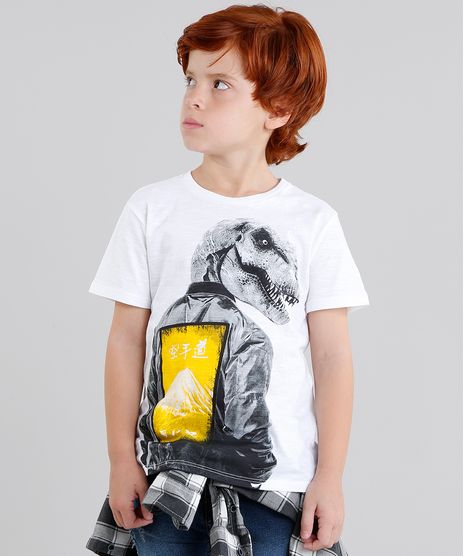Camiseta-Infantil-Dinossauro-Manga-Curta-Gola-Careca-Off-White-9040828-Off_White_1