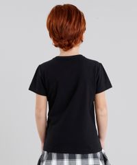 Camiseta-Infantil-Tigre-Manga-Curta-Gola-Careca-em-Algodao---Sustentavel-Preta-9042582-Preto_2