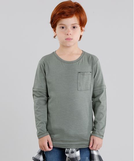 Camiseta-Infantil-com-Bolso-Manga-Longa-Gola-Careca-Verde-Militar-9037984-Verde_Militar_1