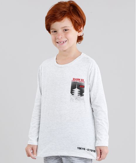 Camiseta-Infantil--Tokyo--Manga-Longa-Gola-Careca-Cinza-Mescla-Claro-9033485-Cinza_Mescla_Claro_1