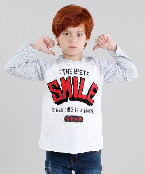Camiseta-Infantil-Raglan--Smile--Manga-Longa-Gola-Careca-Off-White-9040903-Off_White_1