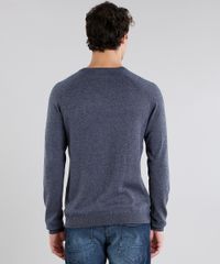 Sueter-Masculino-Basico-em-Trico-Gola-Careca-Manga-Longa-Azul-Marinho-8847578-Azul_Marinho_2