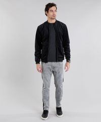 Sueter-Masculino-Basico-em-Trico-Gola-Careca-Manga-Longa-Cinza-Mescla-Escuro-8848865-Cinza_Mescla_Escuro_3