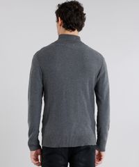Jaqueta-Masculina-em-Trico-Manga-Longa-Cinza-Mescla-Escuro-8848976-Cinza_Mescla_Escuro_2 Jaqueta-Masculina-em-Trico-Manga-Longa-Cinza-Mescla-Escuro-8848976-Cinza_Mescla_Escuro_2