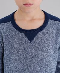 Sueter-Infantil-em-Trico-Manga-Longa-Gola-Careca-Azul-Marinho-8842334-Azul_Marinho_4