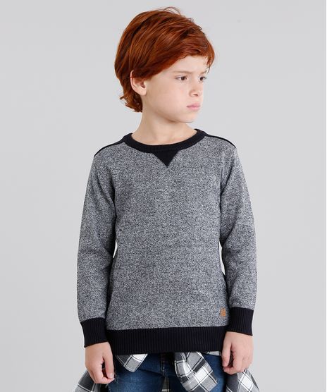 Sueter-Infantil-em-Trico-Manga-Longa-Gola-Careca-Preto-8842334-Preto_1