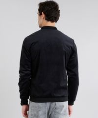 Jaqueta-Masculina-Bomber-em-Veludo-Manga-Longa-Preta-8841649-Preto_2