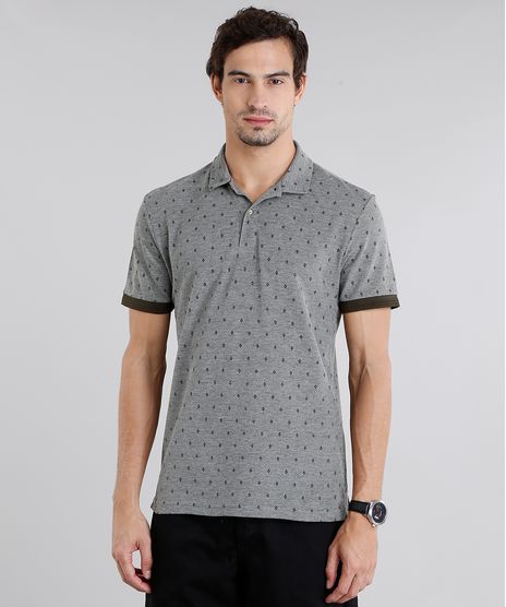 Polo-Masculina-em-Piquet-Estampada-Geometrica-Manga-Curta-Cinza-9115126-Cinza_1