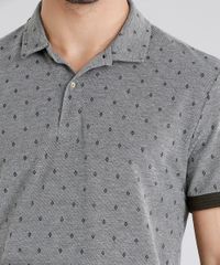 Polo-Masculina-em-Piquet-Estampada-Geometrica-Manga-Curta-Cinza-9115126-Cinza_4