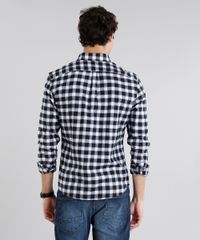 Camisa-Masculina-Comfort-Xadrez-em-Flanela-Manga-Longa-Azul-Marinho-8841897-Azul_Marinho_2