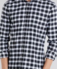 Camisa-Masculina-Comfort-Xadrez-em-Flanela-Manga-Longa-Azul-Marinho-8841897-Azul_Marinho_4