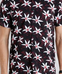 Camisa-Masculina-Estampada-Floral-Manga-Curta-Preta-9084509-Preto_4