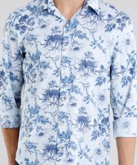 Camisa-Masculina-Comfort-Estampada-Floral-Manga-Longa-Azul-9108103-Azul_4