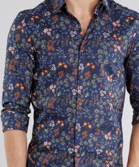 Camisa-Masculina-Slim-Estampada-Floral-Manga-Longa-Azul-Marinho-9108117-Azul_Marinho_4