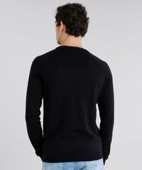 Sueter-Masculino-em-Trico-Manga-Longa-Gola-Careca-Preto-8848871-Preto_2
