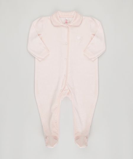 Macacao-Infantil-em-Plush-de-Algodao---Sustentavel-Rosa-Claro-8861660-Rosa_Claro_1