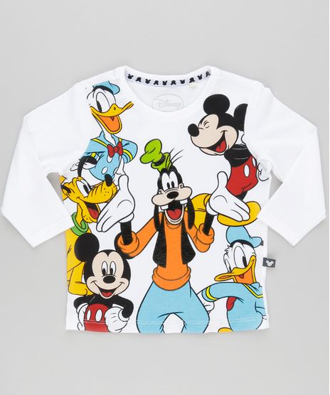 Camiseta-Turma-do-Mickey-em-Algodao---Sustentavel-Branca-9042789-Branco_1