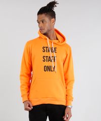 Blusao-Masculino-em-Moletom---Stage-Staff-Only--com-Capuz-Manga-Longa--Laranja-8720500-Laranja_1